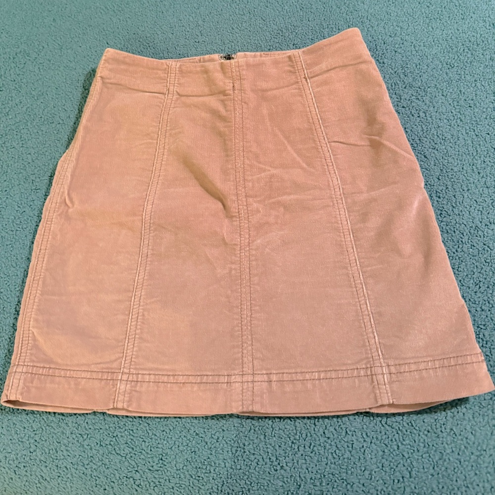 Free People, light brown corduroy skirt, size 2